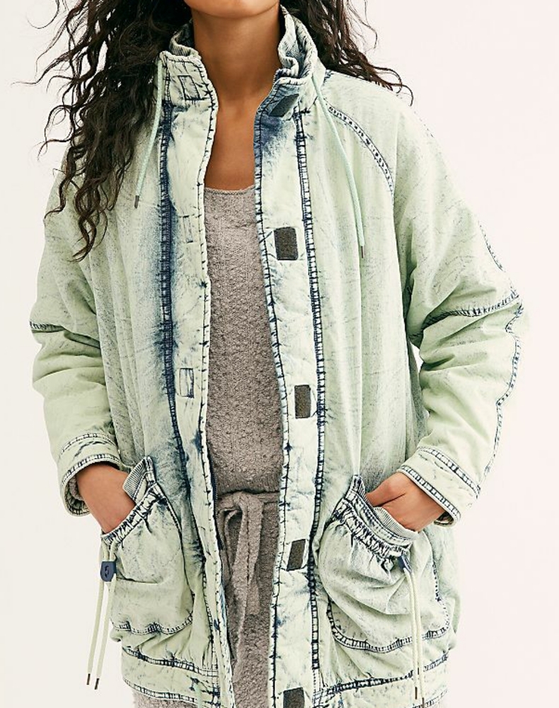 🌈Free People Real Games Denim Parka Jacket⭐🔥🔥